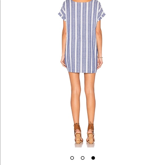 Tularosa Warren Tunic Dress in Indigo Stripe - Picture 3 of 5